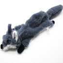 2-Pack Grey Wolf Identical Plush Pet Toys with Squeaker – Durable Fur-Textured Chew Toys for Dogs, Ideal for Teething, Play & Stress Relief