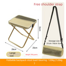 Khaki Portable Folding Backpack Stool with Carrying Case – Compact, Durable Outdoor Seat for Camping, Hiking, Fishing & Travel(large size)