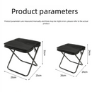 Khaki Portable Folding Backpack Stool with Carrying Case – Compact, Durable Outdoor Seat for Camping, Hiking, Fishing & Travel(large size)