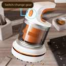 Red Compact Desktop Vacuum Cleaner – Cordless Handheld Dust Remover for Office, Keyboard, Car & Home Use with Dual Suction Modes and USB Charging