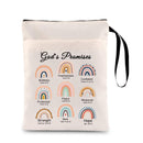 Rainbow Zippered Book Sleeve with Printed Design – Waterproof Protective Cover for Books, Ideal for Readers and Students with Extra Pocket & Carry Strap