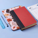 Rainbow Zippered Book Sleeve with Printed Design – Waterproof Protective Cover for Books, Ideal for Readers and Students with Extra Pocket & Carry Strap