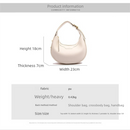 Khaki Women's New Fashion Crescent Bag – Stylish Single Shoulder Crossbody Handbag with Wear-Resistant Base and Smooth Zipper, Perfect for Casual & Daily Use