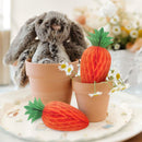 Easter Carrot Honeycomb Decorations – 10-Piece Set of 15cm Paper Carrots, Hanging Ornaments for Party and Home Decoration