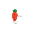 Easter Carrot Honeycomb Decorations – 10-Piece Set of 15cm Paper Carrots, Hanging Ornaments for Party and Home Decoration