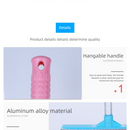 Blue Home Window Cleaner – Adjustable Aluminum Alloy Glass Scraper with Dual-Sided Sponge and Rubber Blade, Easy-to-Use Window Cleaning Tool