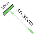 Green Home Window Cleaner – Adjustable Aluminum Alloy Glass Scraper with Dual-Sided Sponge and Rubber Blade, Easy-to-Use Window Cleaning Tool
