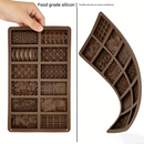 2-Piece Dubai Rectangle Chocolate Silicone Mold Set – Food-Grade, Easy Release, Heat-Resistant Baking Molds for Chocolate, Candy, and Cake(Triangle chocolates)