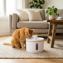 White New Pet Water Fountain – 3L Automatic Circulating Water Dispenser, Quiet Operation, Non-Wet Mouth Design for Cats and Dogs