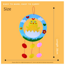 Rabbit 3-Piece Easter Kids Craft Decoration Set – DIY Hanging Ornaments for Preschool Activities and Holiday Fun