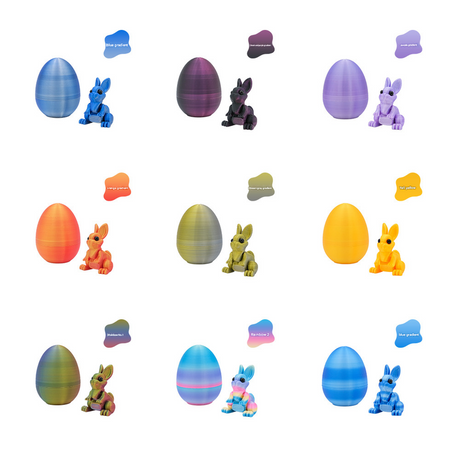 3-Piece Green gradient Easter Surprise Egg Set – Identical Interactive Figurines with Hinged Shell, Collectible Holiday Display Toy