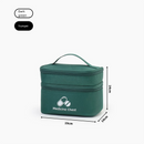 Green Compact Double-Layer Medicine Storage Case – Portable First Aid Organizer for Home, Travel & Emergency Use