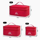 Beige 3-Piece First Aid Organizer Set – Small, Medium & Large Medicine Storage Cases (19/23/35cm) for Home & Travel