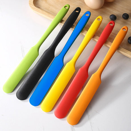 10-Pack Green Mini Silicone Spatulas – Flexible Baking Scrapers for Flour, Jam, Butter & Cake Decorating
