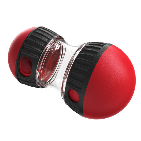2-Pack Red Small Slow Feeder Dog Toy – Rolling Treat Dispenser Balls for Puzzle Feeding, Mental Stimulation, and Digestive Health(Size: L)