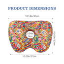 Rainbow Flower Hollow Ear Support Pillow – Adjustable Side Sleep Neck Cushion with PP Cotton Filling and Breathable Fabric