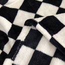Green and white checkered pattern Double-Sided Fleece Blanket – 150×200cm Machine Washable, No-Shedding Flannel Throw for Bed, Sofa & Air Conditioning Use