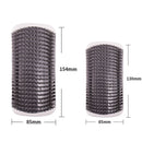 Grey Cat Corner Grooming Brush Set, 2-Piece Wall-Mounted Self-Groomer with Catnip, 288 & 314 Bristles, No-Shed Design for Scratching & Itch Relief, Large & Small Size Pet Grooming Tool