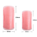 Pink Cat Corner Grooming Brush Set, 2-Piece Wall-Mounted Self-Groomer with Catnip, 288 & 314 Bristles, No-Shed Design for Scratching & Itch Relief, Large & Small Size Pet Grooming Tool