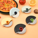 5-Pack Round Wheel Pizza Cutter Set with Protective Covers, Detachable Stainless Steel Pie Cutter, Easy Clean Kitchen Baking Tools