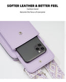 Blue Women's Multi-Functional Crossbody Phone Bag with Detachable Coin Purse, PU Leather Shoulder Bag with Credit Card Slots, Stylish Minimalist Design for Daily Use