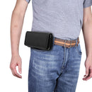2-Pack Black Universal Heavy-Duty Nylon Belt Holster Pouch with Card Slot – Durable Oxford Cloth Waist Pack for iPhone 16 Pro Max & Android Phones – Vertical & Horizontal Carry Options (XXL)
