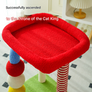 Colorful U-Shaped Cat Tree with Sisal Scratching Posts, Multi-Level Perch & Hanging Ball Toy - Compact Cat Climbing Frame for Small Spaces, Durable Fabric & Wood Construction for Kittens & Adult Cats