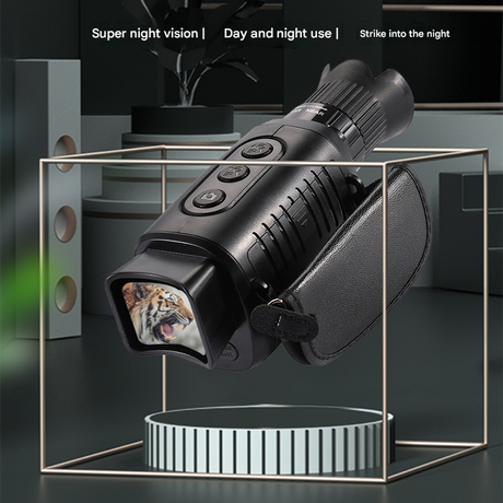 R7 Monocular Night Vision Device with 10x Digital Zoom 2.5K QHD Video Recording Infrared Night Vision for Outdoor Hunting Camping Security Surveillance