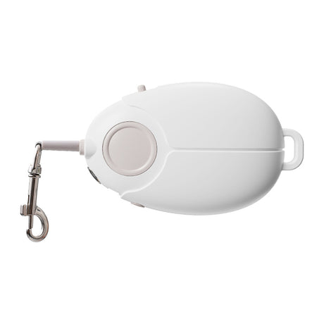 White Retractable Dog Leash with Luminous Rope 3M Anti-Tangle Automatic Extension Pet Walking Rope for Small to Medium Dogs Comfortable Grip and Lightweight Wrist Strap for Night Walks