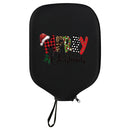 Black Neoprene Pickleball Paddle Cover Protective Case with Fun Graphic Design Durable Beach Tennis Racket Sleeve Bag for Table Tennis Paddles Shockproof Sports Equipment Storage(Style:3)