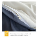 Light green and light camel color Washed Cotton Bedding Set - Solid Color Fitted Sheet Style, 4-Piece Set for 1.5m Bed, Includes 10 Random Color Quilt Fasteners(1.5m)