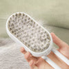 2 Pieces White Pet Electric Spray Massage Comb for Dogs and Cats 3-in-1 Steam Grooming Brush for De-shedding and Waterless Cleaning Solution for Local Pet Owners