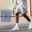 5 Pairs Grey Patellar Tendon Silicone Stabilizer Knee Straps for Running and Basketball, Breathable Elastic Support Bands for Local Active Individuals