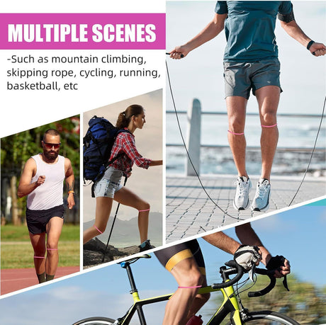 5 Pairs Grey Patellar Tendon Silicone Stabilizer Knee Straps for Running and Basketball, Breathable Elastic Support Bands for Local Active Individuals