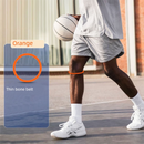 5 Pairs Orange Patellar Tendon Silicone Stabilizer Knee Straps for Running and Basketball, Breathable Elastic Support Bands for Local Active Individuals