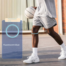 5 Pairs Light blue Patellar Tendon Silicone Stabilizer Knee Straps for Running and Basketball, Breathable Elastic Support Bands for Local Active Individuals