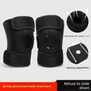 Black Upgraded Sport Knee Pads with Dual Spring Support and Shock Absorption for Basketball Cycling and Training Stabilizing Joint Compression for Local Athletes