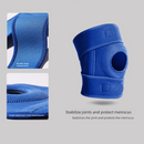 Blue Upgraded Sport Knee Pads with Dual Spring Support and Shock Absorption for Basketball Cycling and Training Stabilizing Joint Compression for Local Athletes