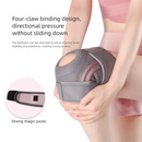 Grayish pink Adjustable Open Patella Knee Brace with Spring Support and Compression Straps for Basketball Squats and Running Joint Protection for Local Athletes