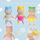 White 26CM Large Squeeze Ugly Doll Stress Relief Toy Slow Rebound TPR Sand-Filled Squishy Figure for Local Home Pretend Play and Anxiety Reduction(Yellow hat and red trousers)
