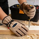 Size S Durable Cowhide Work Gloves for Welding Gardening and Outdoor Camping Thorn Proof Heat Resistant Hand Protection for Local Professionals