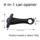 Red Multifunctional Manual Can Opener with Safe Smooth Edge Cutting Effort-Saving Design for Home Kitchen Easy Opening Solution for Local Households