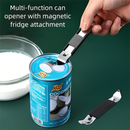 5-Pack Black Magnetic Can Opener - Heavy Duty Puncture Tool for Condensed Milk and Coconut Cream Cans - Commercial Grade Kitchen Accessory for Milk Tea Shops and Daily Home Pantry Use