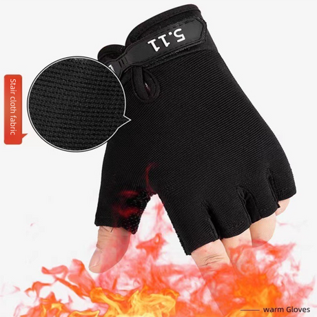 Green Tactical Half Finger Gloves with Hard Knuckle Protection - Non-Slip Breathable Combat Gloves for Men and Women, Heavy Duty Fingerless Design for Outdoor Training, Hiking, Cycling and Shooting