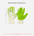 3 Pairs Green Gardening Gloves with Breathable Latex Coating - Non-Slip Protective Work Gloves for Yard Work Planting and Outdoor Maintenance - All-Day Comfort and Dexterity for Gardeners
