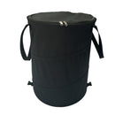 Black Foldable Camping Trash Can with Lid - Large Capacity Heavy Duty Pop Up Rubbish Bin - Portable Storage Bag for Caravan, Picnic, Gardening and Outdoor Adventures - Space Saving Design(Size: S)