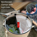Black Foldable Camping Trash Can with Lid - Large Capacity Heavy Duty Pop Up Rubbish Bin - Portable Storage Bag for Caravan, Picnic, Gardening and Outdoor Adventures - Space Saving Design(Size: S)