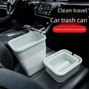 Beige Foldable Car Trash Can and Multi-Functional Storage Bin - Includes 5 Rolls of Bags - Leak-Proof Waterproof Design for Road Trips, Camping and Daily Commuting - Space Saving Portable Organiser(medium)
