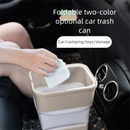 Light green Foldable Car Trash Can and Multi-Functional Storage Bin - Includes 5 Rolls of Bags - Leak-Proof Waterproof Design for Road Trips, Camping and Daily Commuting - Space Saving Portable Organiser(large)
