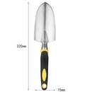 3-Piece Red Gardening Tool Set - Heavy Duty Aluminum Alloy with Bonus Claw Gardening Gloves - Rust Resistant Hand Trowel, Cultivator and Transplanter for Planting, Digging and Weeding